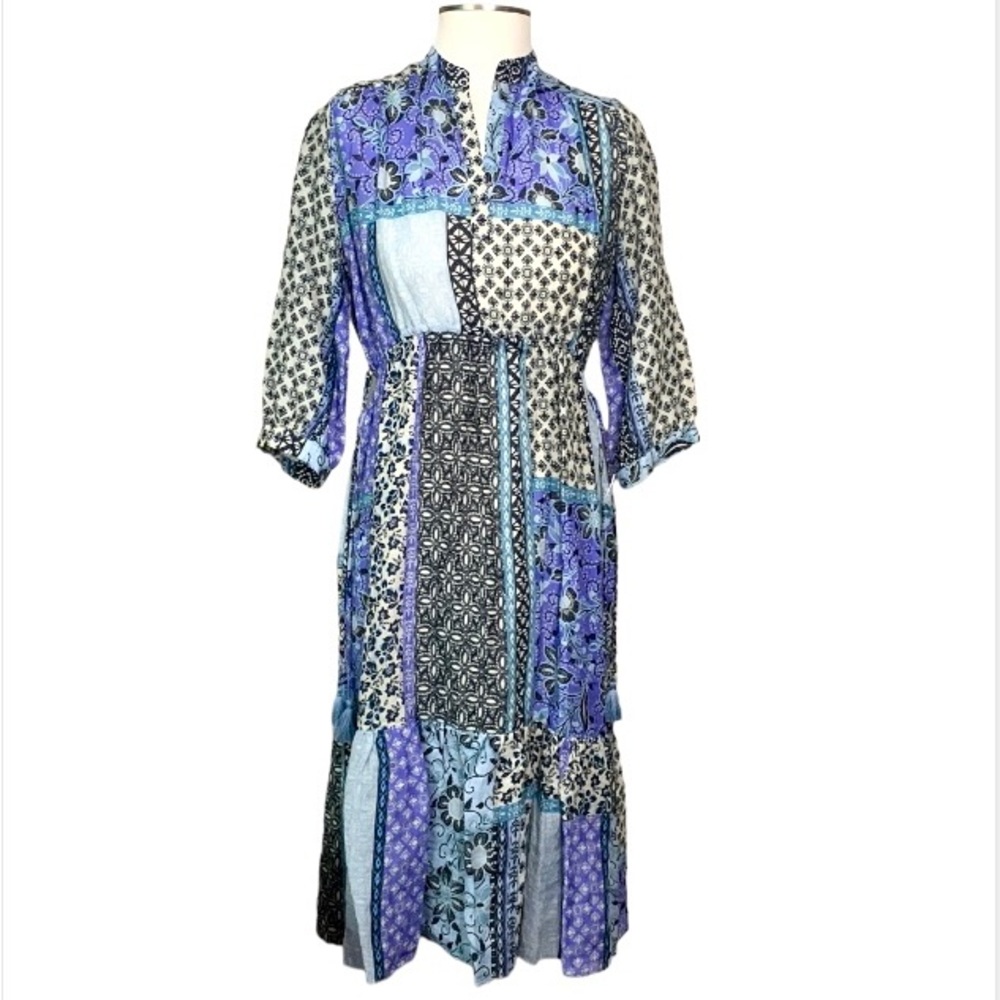 Johnny Was Marrakesh Drawstring Midi Dress Size XS